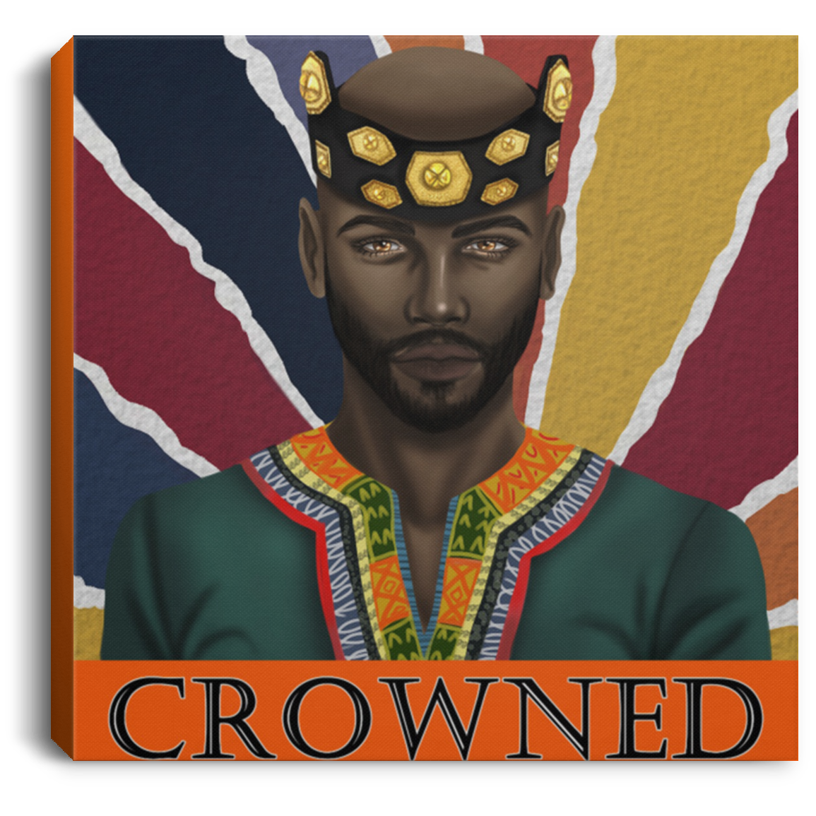 Gold Crown w/Text by Crowned Us