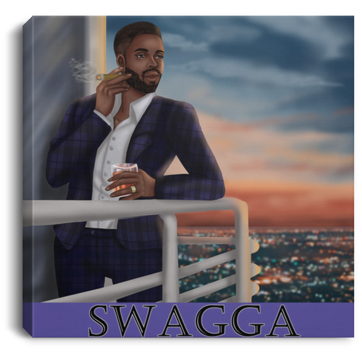 Swagga w/Text by Crowned Us