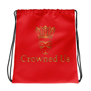 Crowned Us Drawstring bag (Red)  by Crowned Us