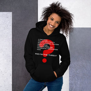 Threat? Hoodie (Black) by Crowned Us