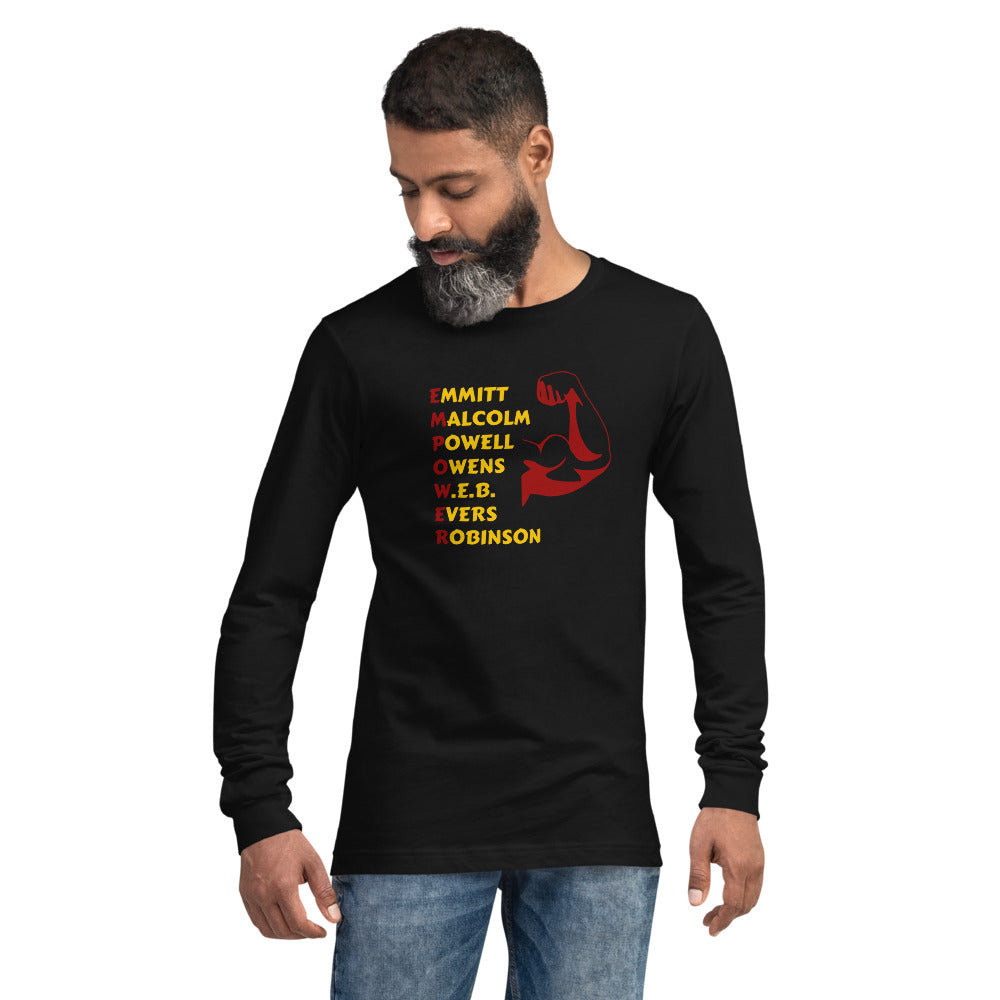 Empower Long Sleeve Tee (Black) by Crowned Us