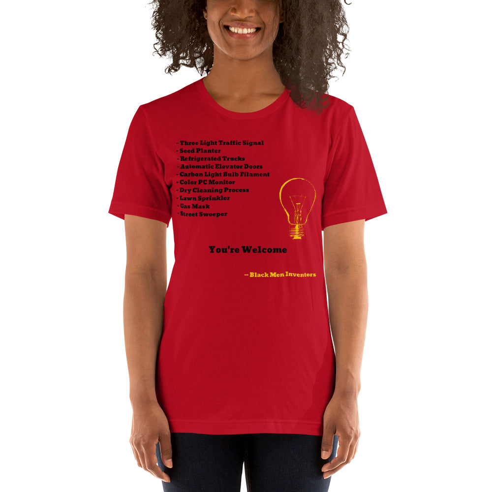 Inventors T-Shirt (Red)  by Crowned Us